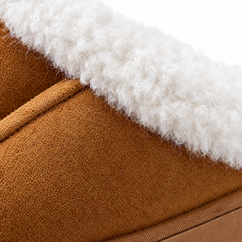 Snuggra Fur-Cuff Clog - Collar and lining detail