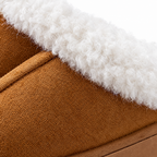 Snuggra Fur-Cuff Clog - Collar and lining detail