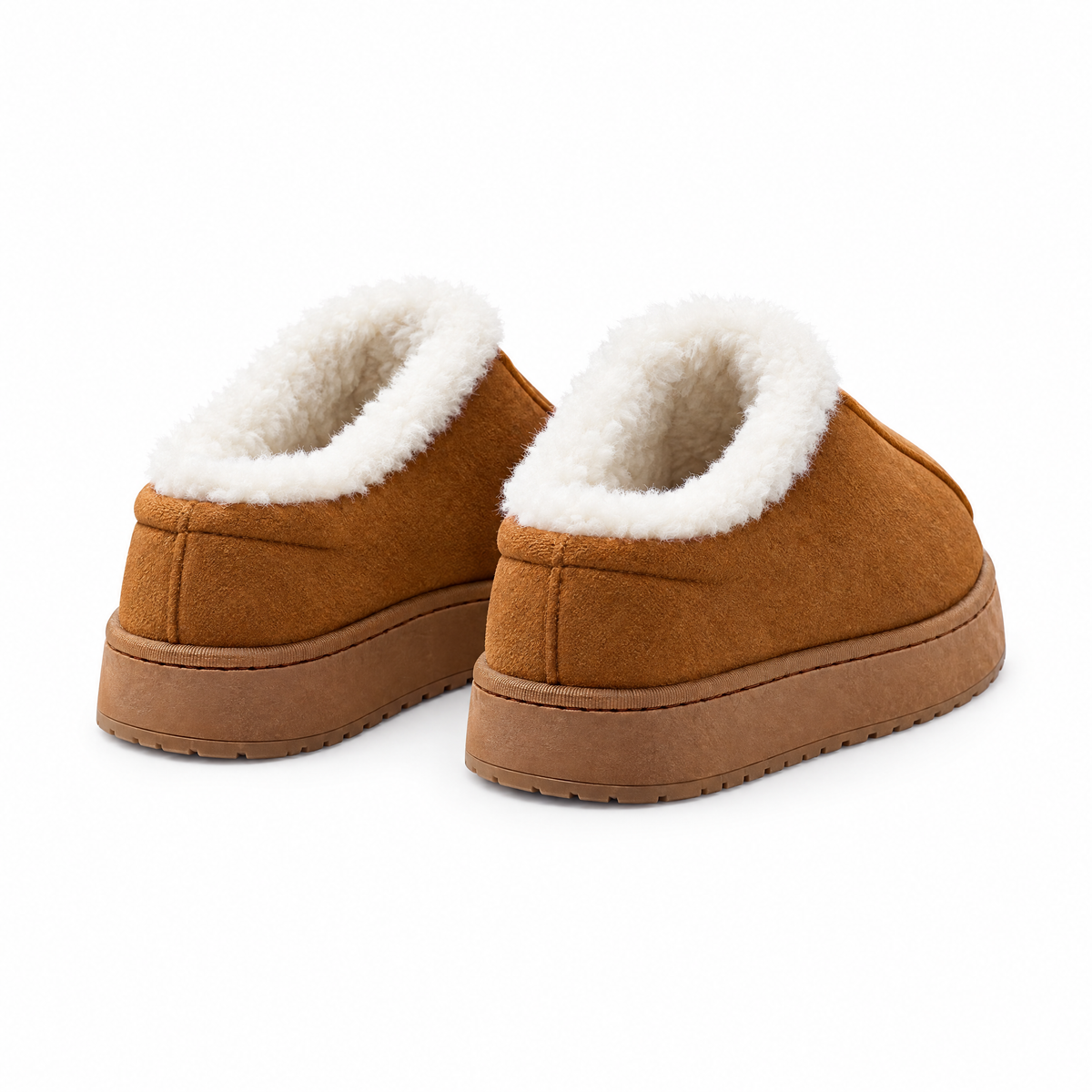 Snuggra Fur-Cuff Clog - Pair, heel-on