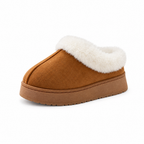 Snuggra Fur-Cuff Clog - Three-quarter front