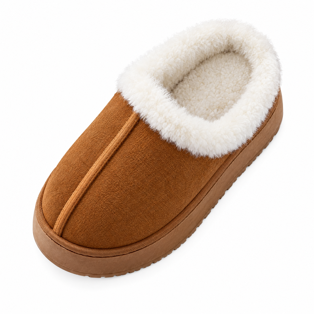 Snuggra Fur-Cuff Clog - Interior fleece lining